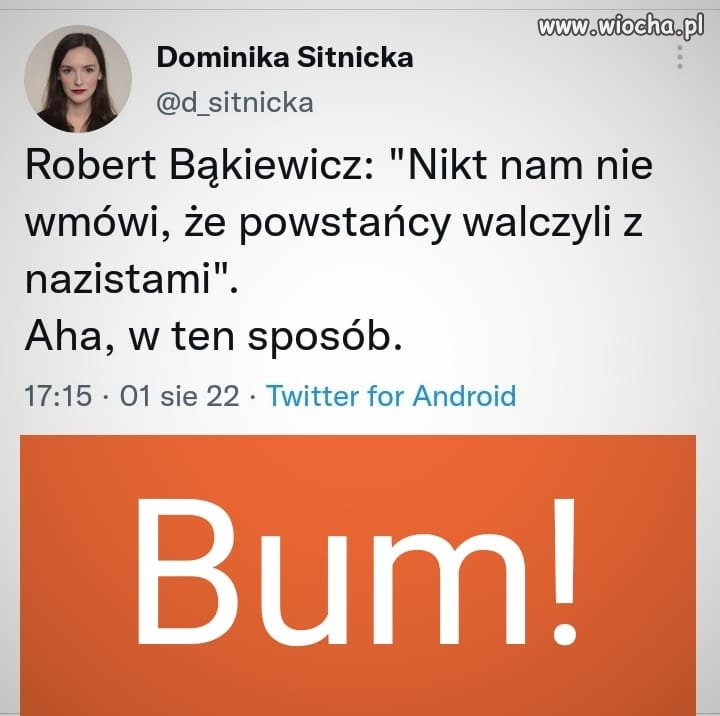 Czyżby wg Bąkiewicza Powstańcy walczyli z osobami LGBT i Rafałem Trzaskowskim?