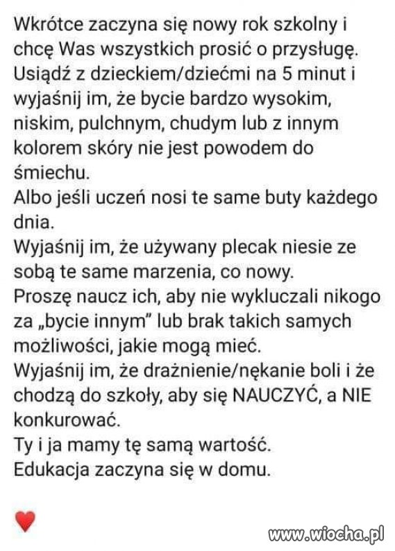 Mądre słowa. O tym należy rozmawiać z dziećmi nie tylko przed nowym rokiem szkolnym.