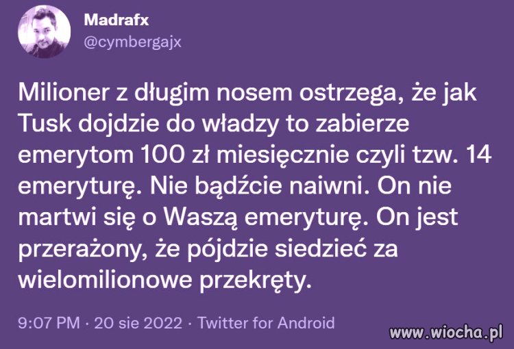 Milioner z długim nosem