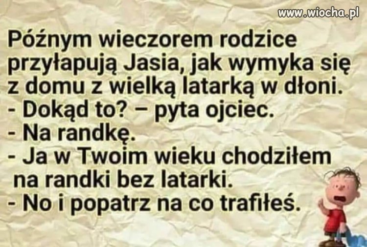 Jasiu nie chciał ryzykować 