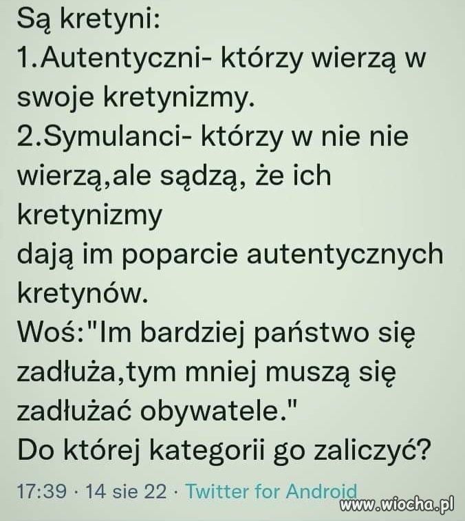 Pisiorowy minister i jego pojęcie o gospodarce
