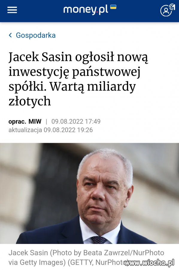 Sasin i inwestycja