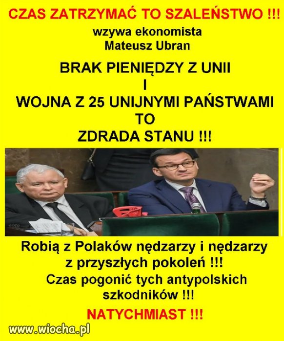 UE nie uznała polityki PiSu, za wiarygodną i praworządną!!!
