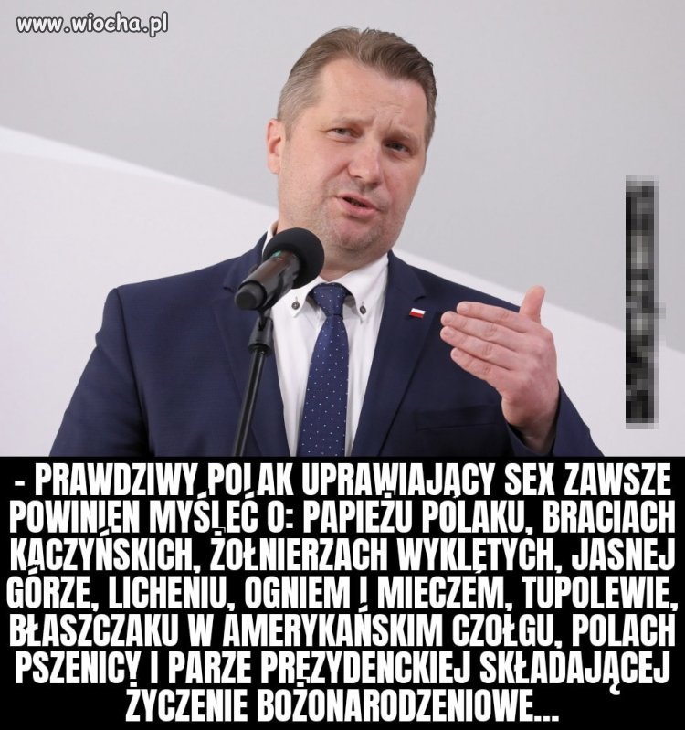 Najlepiej by było przed seksem odmówić apel Smoleński. 