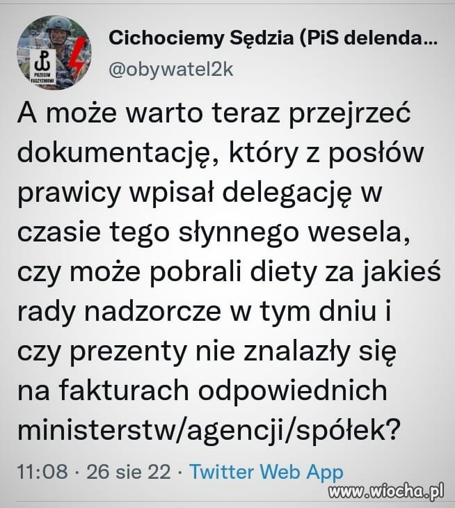 Wszyscy byli służbowo 