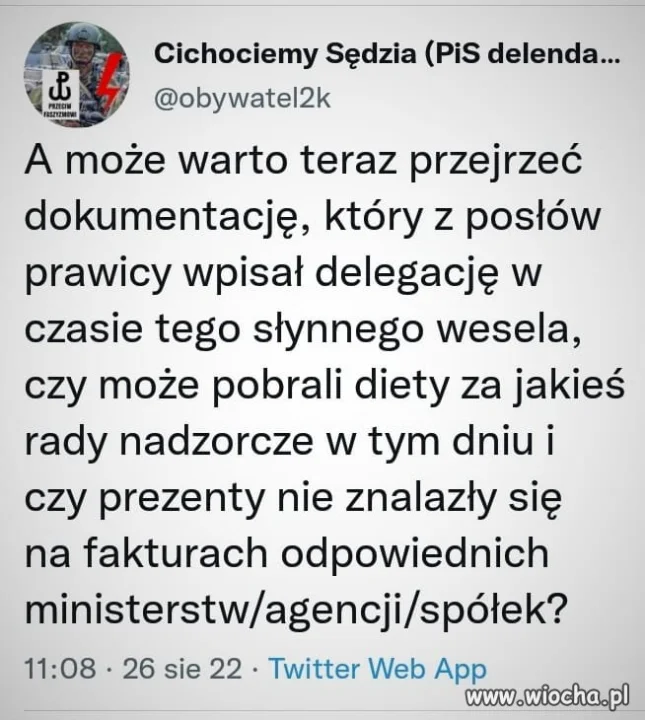 Wszyscy byli służbowo 
