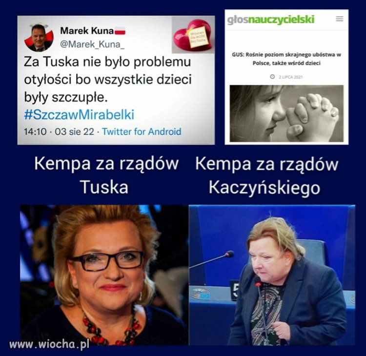 Za Kaczyńskiego nie ma problemu, bo wszyscy wyglądają jak on. Jaki pan, taki kram.