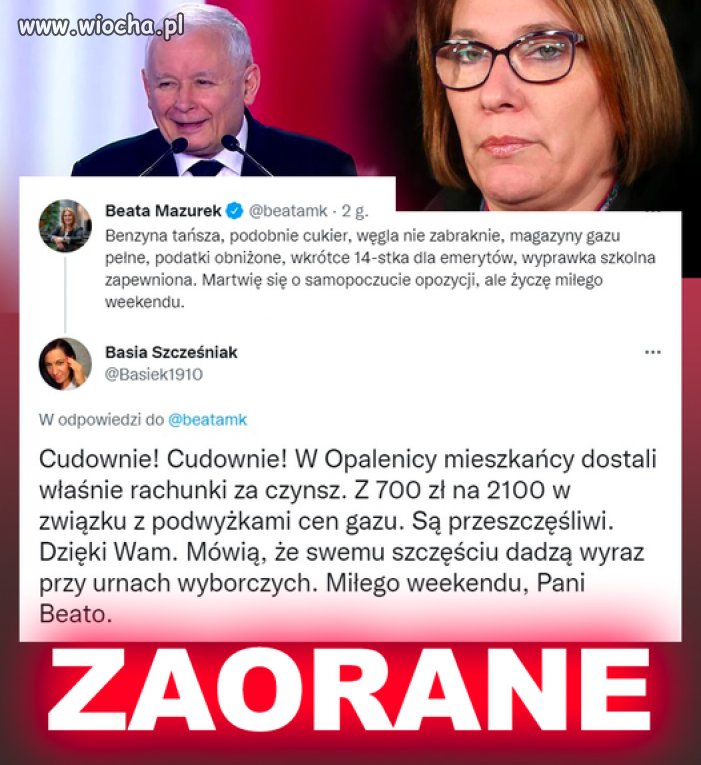 Beata żyje w innej rzeczywistości