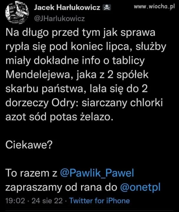 A ja I tak wiem ze to WINA TUSKA