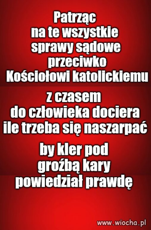 Kłamstwo i matactwo wpisane w sekrety wiary
