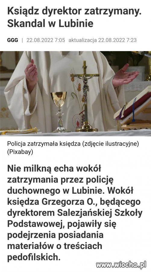 Kolejny zboczeniec w sutannie. 