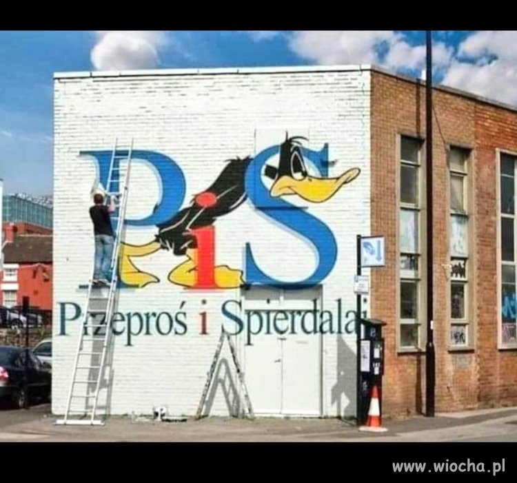 Ciekawe naprzeciw czyich okien jest ten piękny mural?