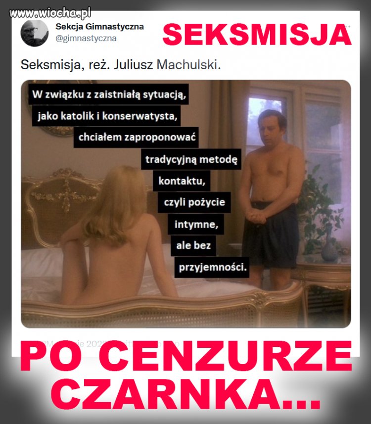 Jeszcze trochę to pisiory zakaz seksu wprowadzą 