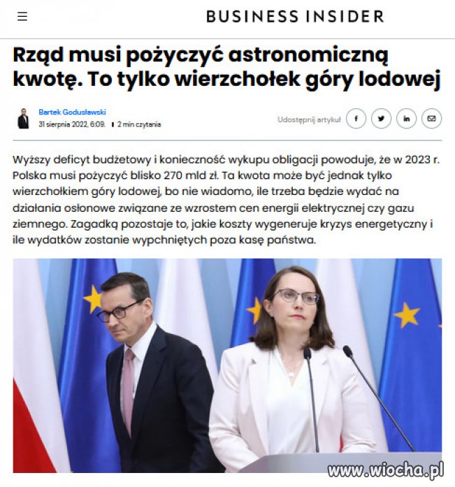 Glapiński o mocy gotówki. "Mamy jej nieprzebrane ilości"