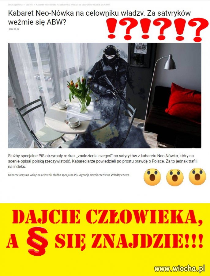 Podobno zlecenie przyszło bezpośrednio z Nowogrodzkiej. 