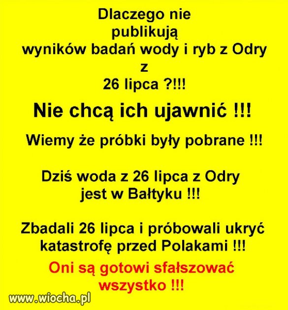 Musztarda po obiedzie...a winnych jak zwykle brak!