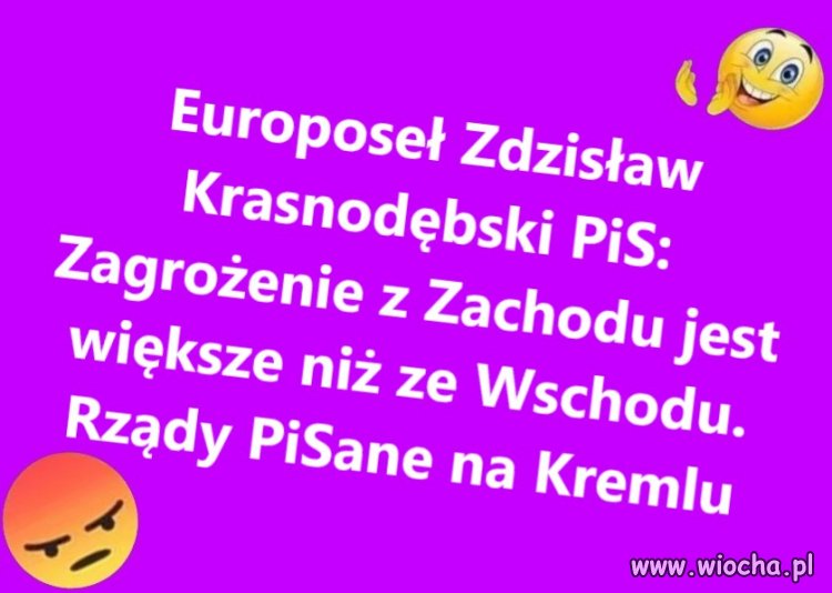 Tylko ciekawe czemu od ponad 30 lat mieszka w Niemczech.