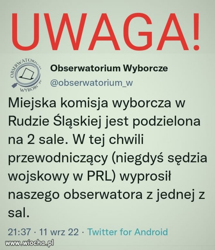 Testują nas. Możliwe, że tamtejsze wybory będą traktować