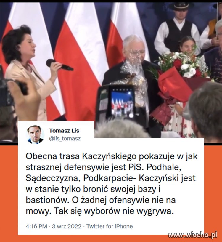 Kaczyński jest w stanie tylko bronić swojej bazy i bastionów