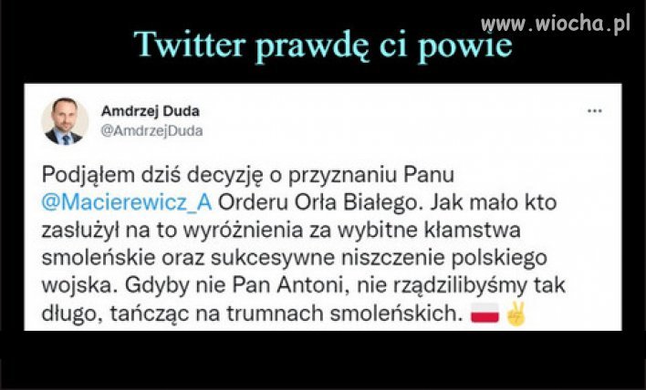 PiS sam nadaje sobie tytuły i medale...