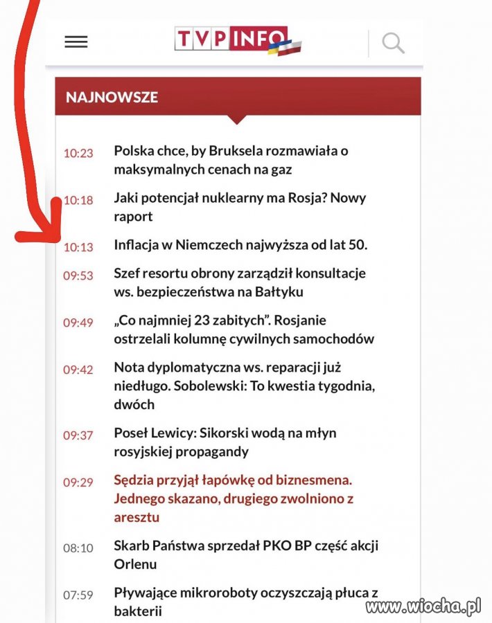 Inflacja we wrześniu 17,2 % - TVPInfo na to: