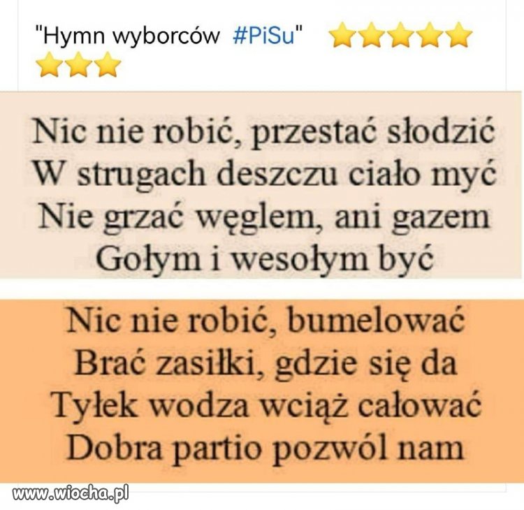 Nowy hymn PiS