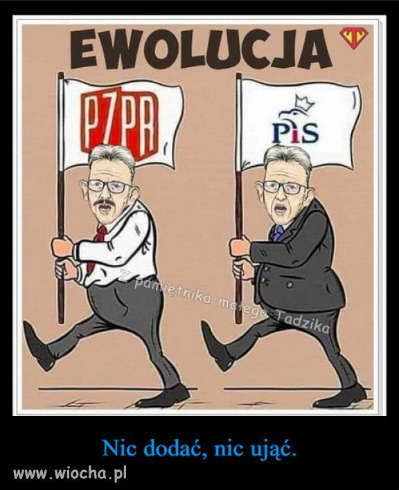 Kiedyś komuchy, Lenina i Stalina, teraz katole JPII...