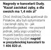 W ramach zaciskania zębów.