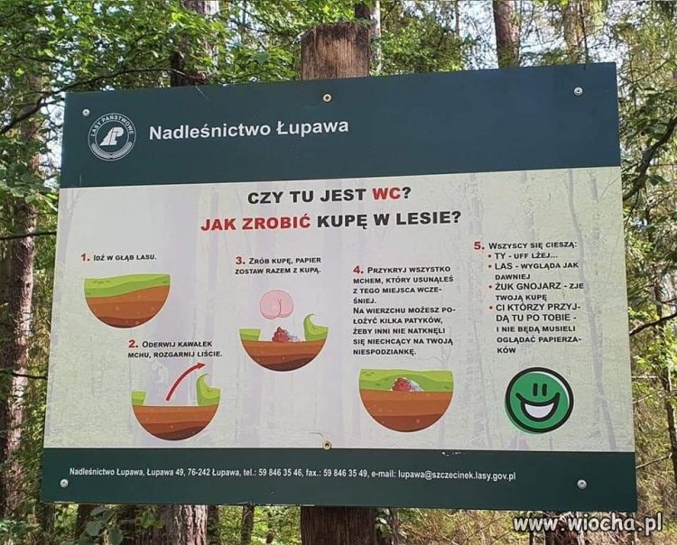 W zasadzie dla srających gdzie popadnie, cenne uwagi.