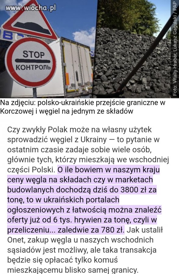 A wy dalej nie macie węgla po 3,5 tys?
