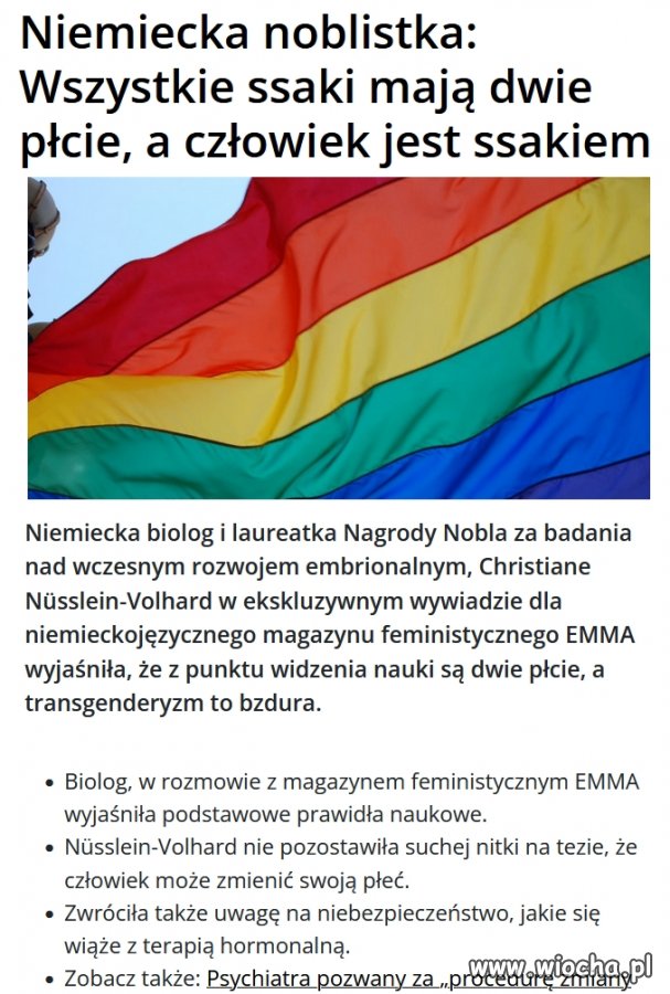 Czy się to podoba lewactwu czy nie.