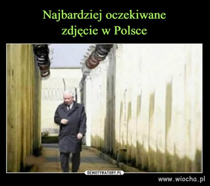 Kaczynski na wybiegu...to miejsce tego zwyrola!