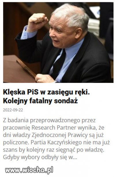 Dni władzy Zjednoczonej Prawicy są już policzone.