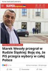 Marek Wesoły z poparciem Jarosława Kaczyńskiego...