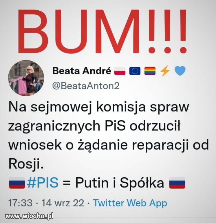 Nic dziwnego, oni rozwalają Unię na korzyść Putina