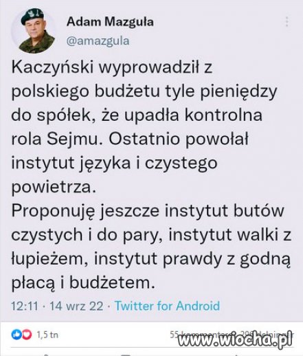 Jaki by tu instytut powołać? Dla polityków PiSu..