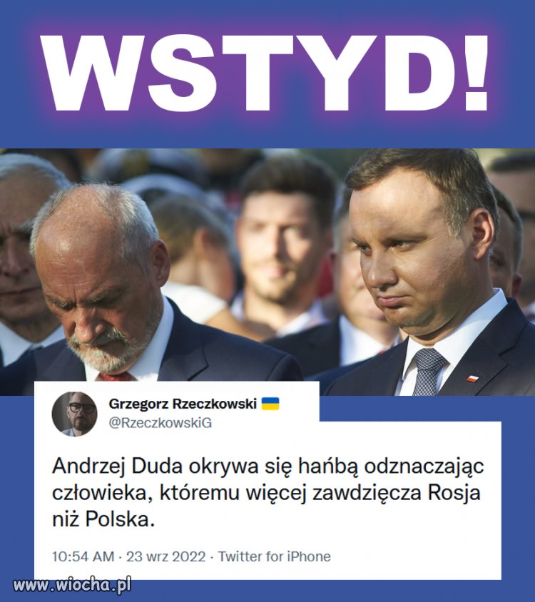 Nie mój prezydent , niech go oceniają ci co go wybrali