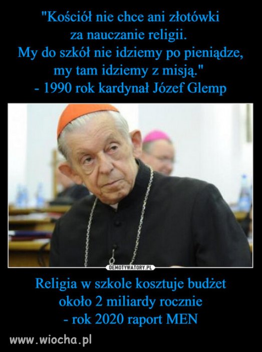 Dajcie sekcie kosciola palec, to stracicie cala reke!