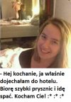 Dziewczyna pisiorka na urlopie.