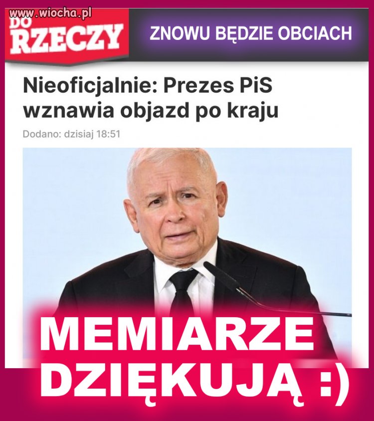 Będą go wozić jak ruscy Breżniewa 