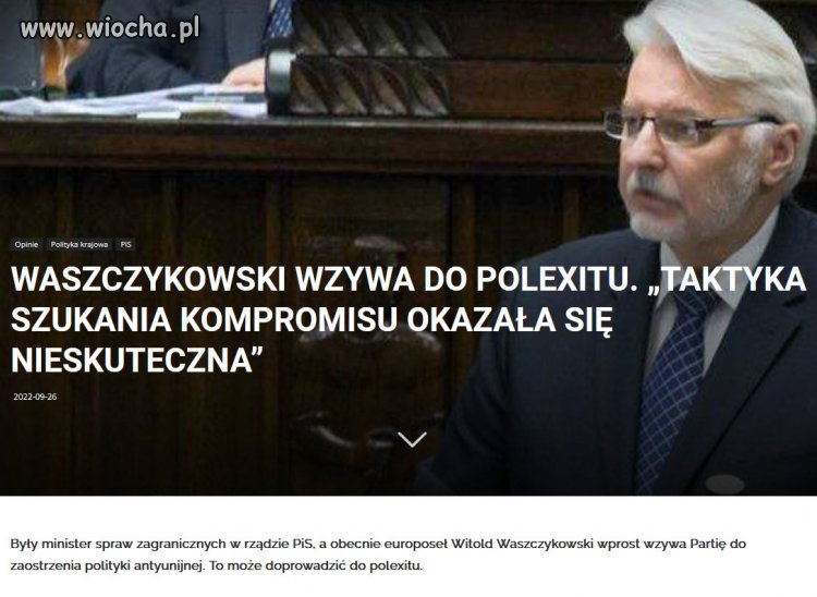 PiS realizuje politykę Putina...