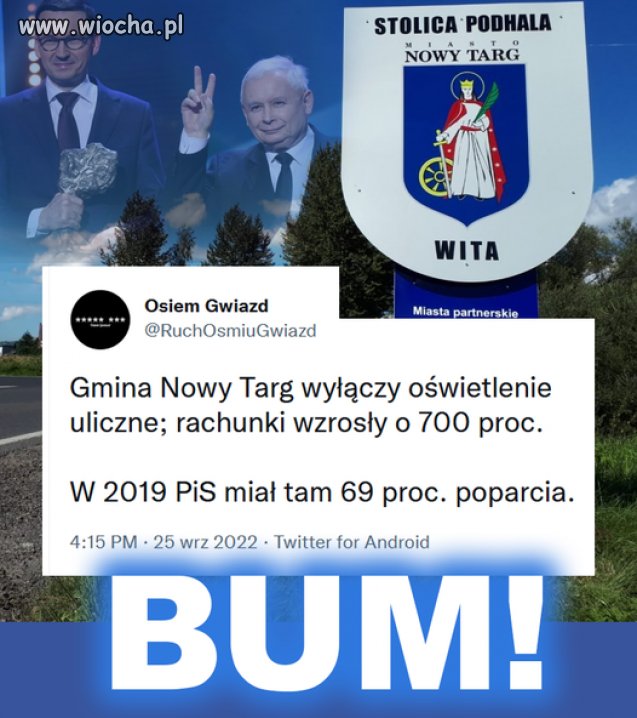 Ojej i co teraz wyznawcy PISu?