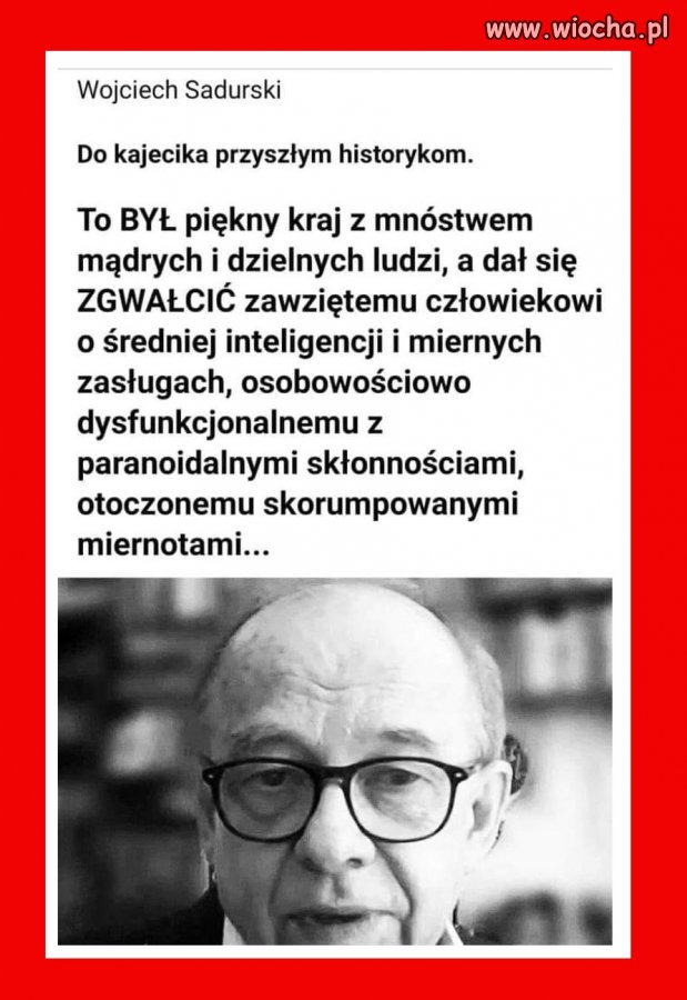 Do kajecika przyszłym historykom