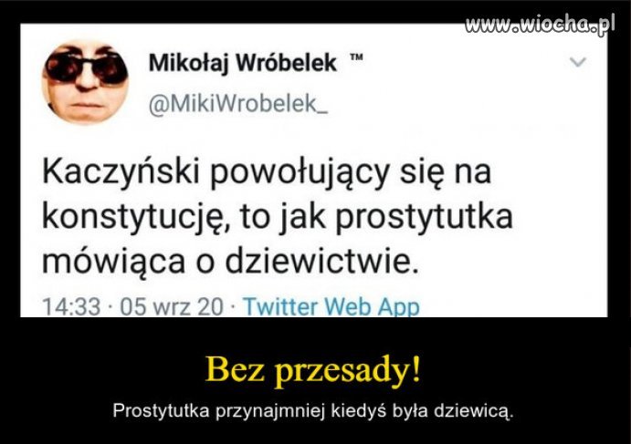Prostytutka dyma tylko swoich klientów a Jarosław całą Polskę.