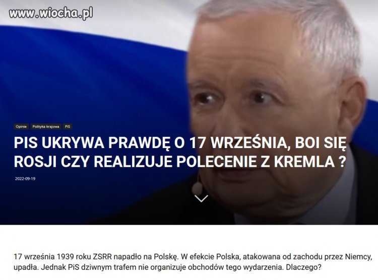 PiS zachowuje się jak partia prorosyjska.