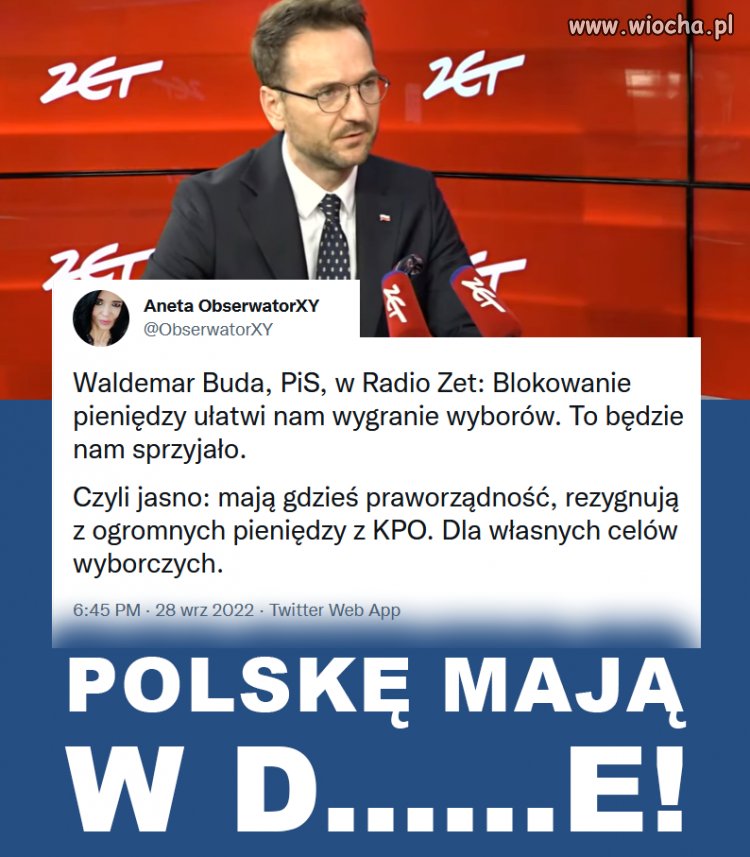 Im wystarcza to koryto, które mają. Jakiś podatek...