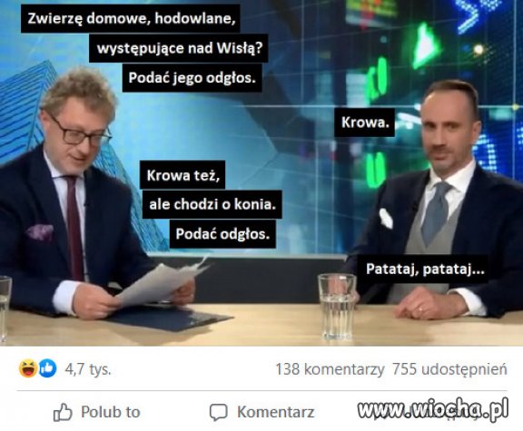 Egzamin na wiceministra rolnictwa?