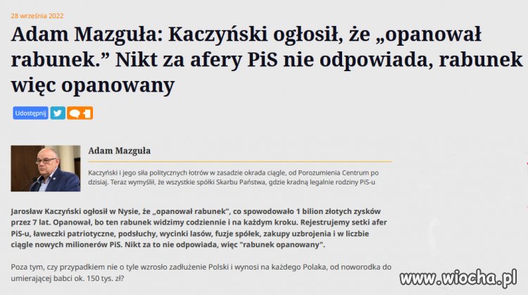 „Ojczyznę dojną racz nam wrócić Panie” 