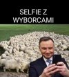 Andżej z wyborcami.