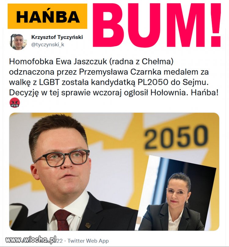 Bo Hołowni chodzi tylko o miejsce w Sejmie i głoszenie z mównicy swoich kazań